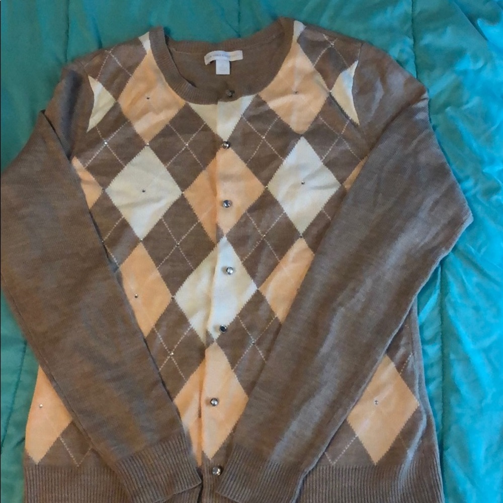 Argyle cardigan